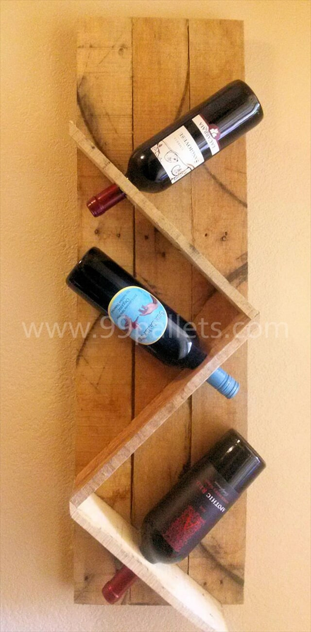 Wood Pallet Wine Rack DIY
 DIY Unique Pallet Wine Rack
