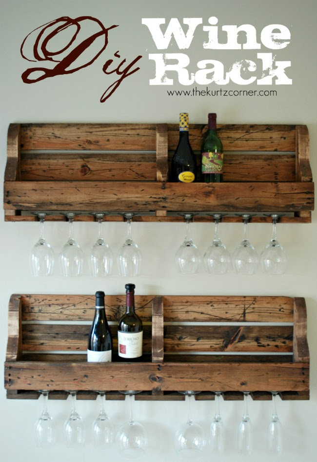 Wood Pallet Wine Rack DIY
 15 Amazing DIY Wine Rack Ideas