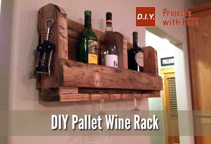 Wood Pallet Wine Rack DIY
 DIY Wine Rack from a Wood Pallet DIY for Life