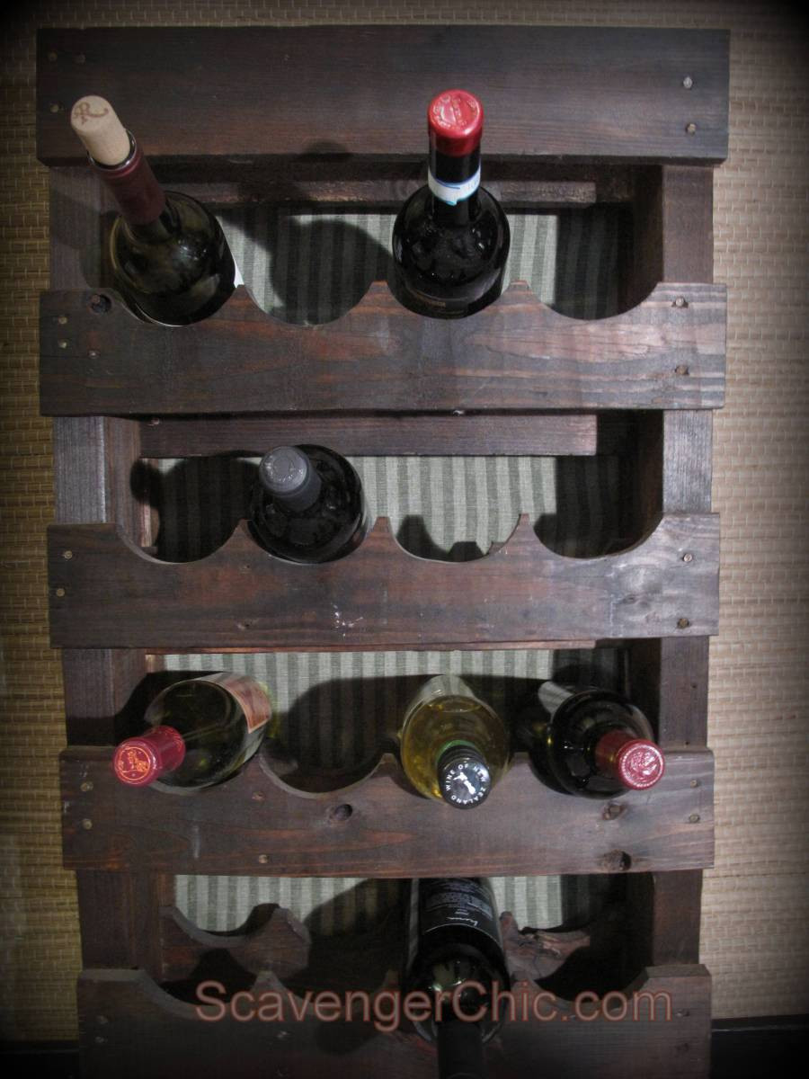 Wood Pallet Wine Rack DIY
 Pallet Wood Wine Rack DIY – Scavenger Chic
