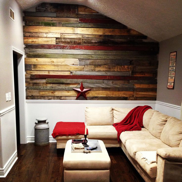 Wood Wall Living Room
 20 Astounding Living Rooms with Pallet Walls