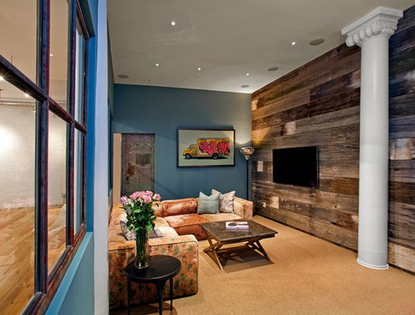 Wood Wall Living Room
 10 Unexpected Uses For Reclaimed Wood Around The House