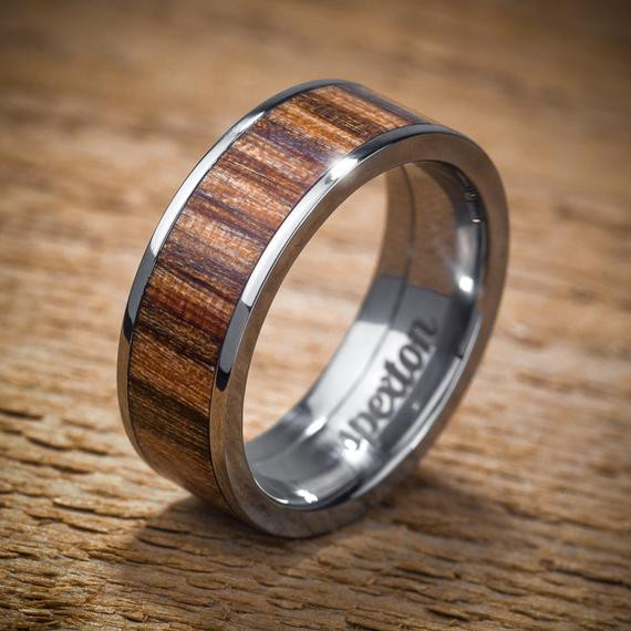 Wood Wedding Rings For Men
 Unavailable Listing on Etsy