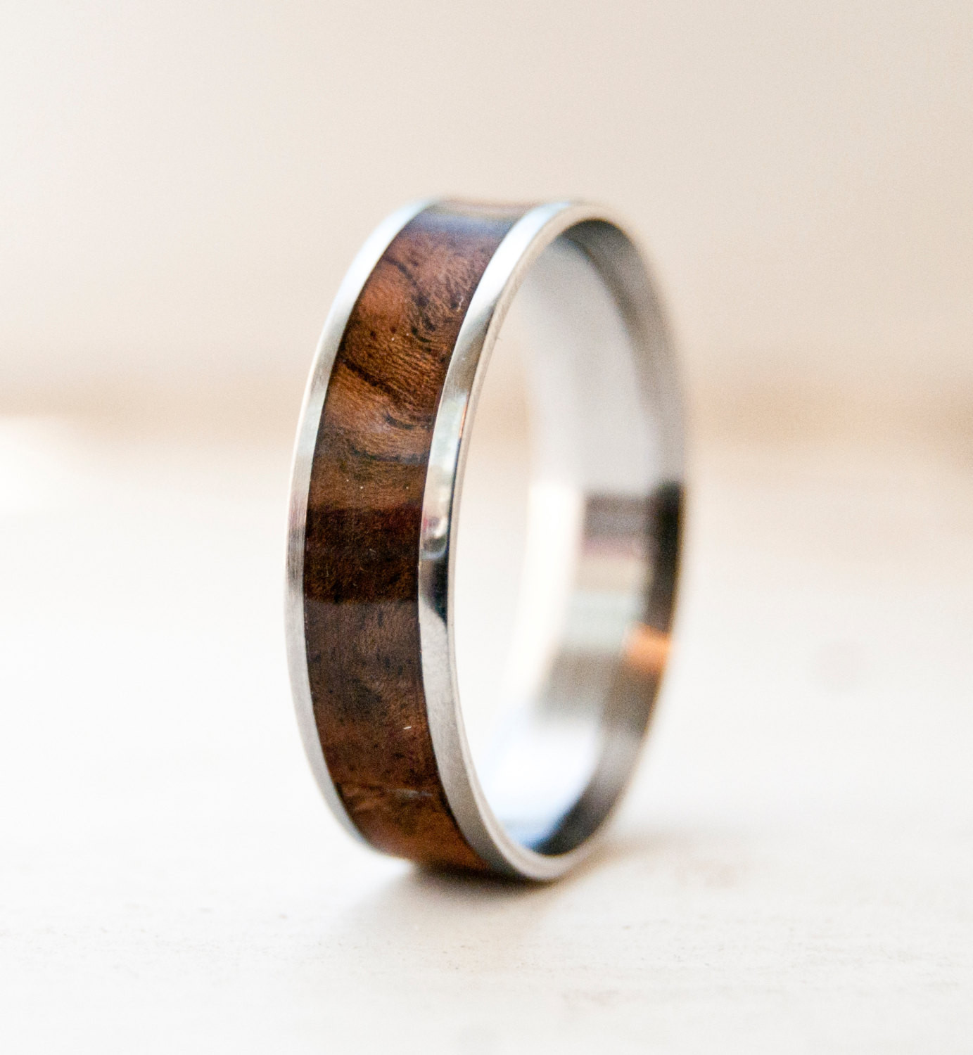 Wood Wedding Rings For Men
 Mens Wedding Band Wood Ring Staghead Designs