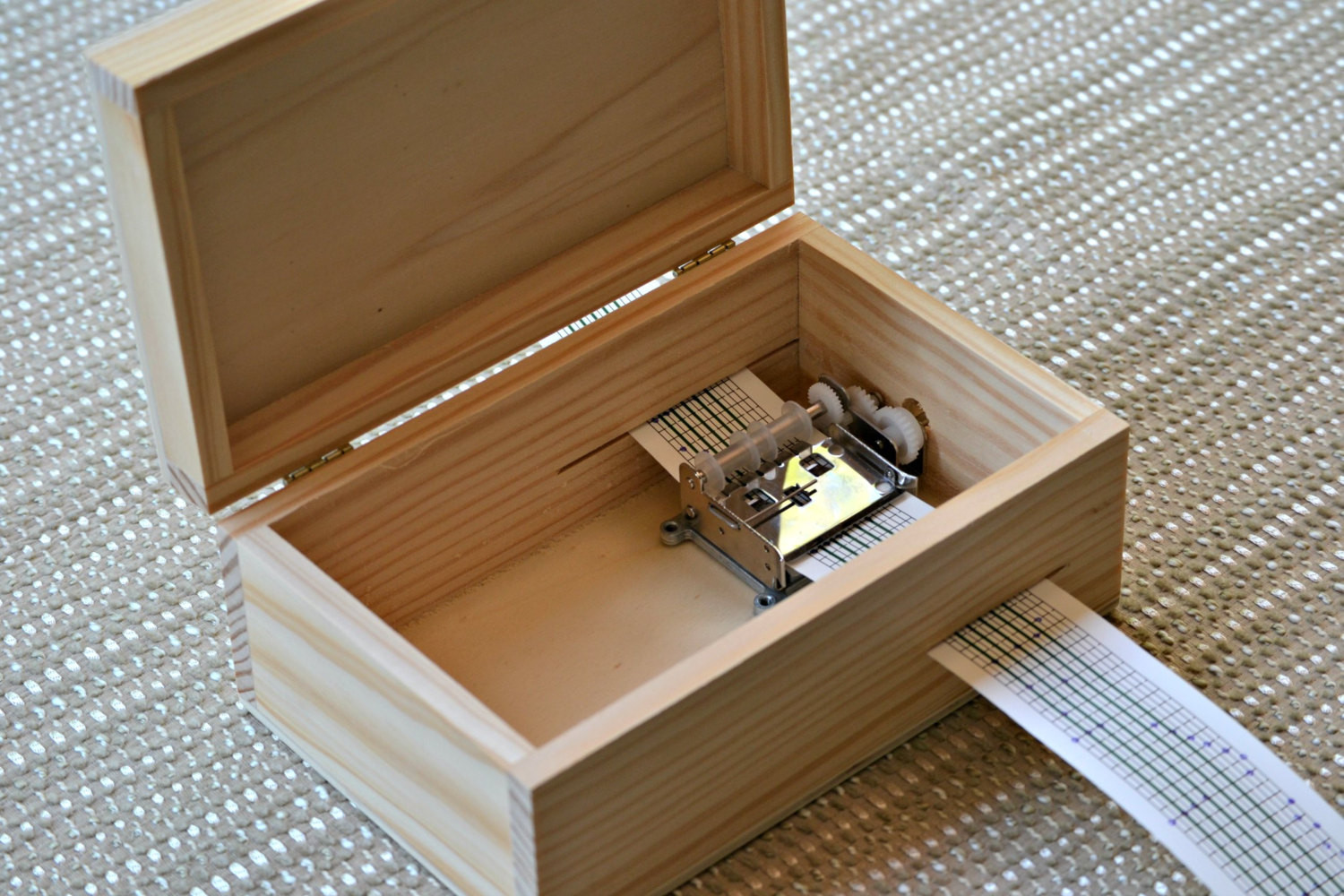 Wooden Box DIY
 DIY Music Box Wood Box with locker Hand cranked Musical