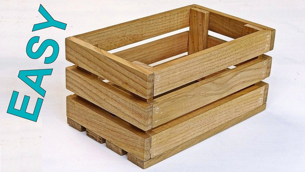 Wooden Box DIY
 How to make a wooden crate box Nice DIY wooden box