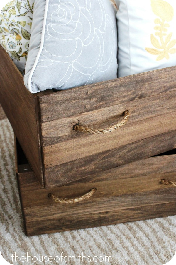 Wooden Box DIY
 DIY Homemade Vintage Wood Crate Storage Boxes