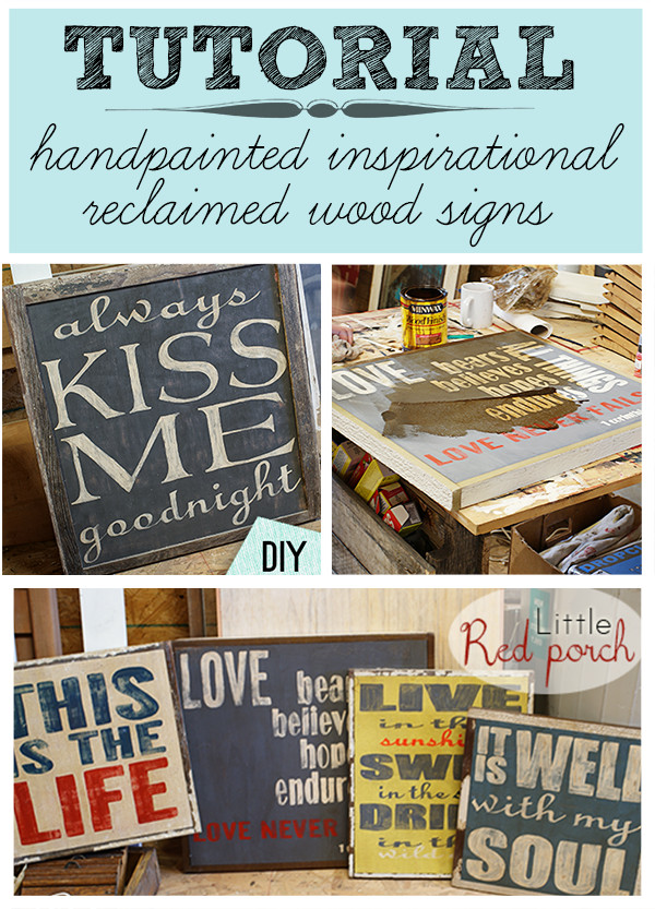 Wooden Sign Craft Ideas
 How to make a handpainted rustic signs These would make