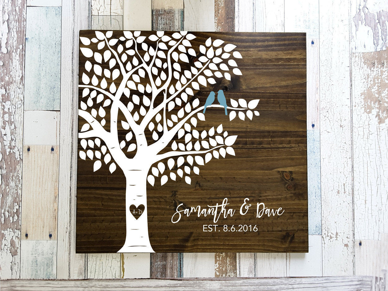 Wooden Tree Wedding Guest Book
 Leaf Guest Book Guest Book Tree Wedding Guest Book