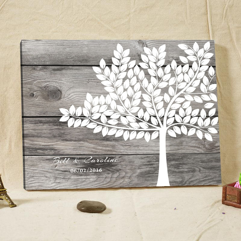 Wooden Tree Wedding Guest Book
 Aliexpress Buy Personalized Wedding Guest Book Frame