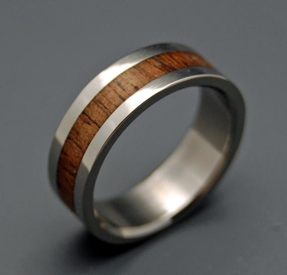 Wooden Wedding Ring
 Nalu Wooden Wedding Rings by MinterandRichterDes on Etsy