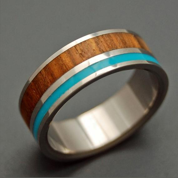 Wooden Wedding Ring
 Wooded Cove Wooden Wedding Rings by MinterandRichterDes on