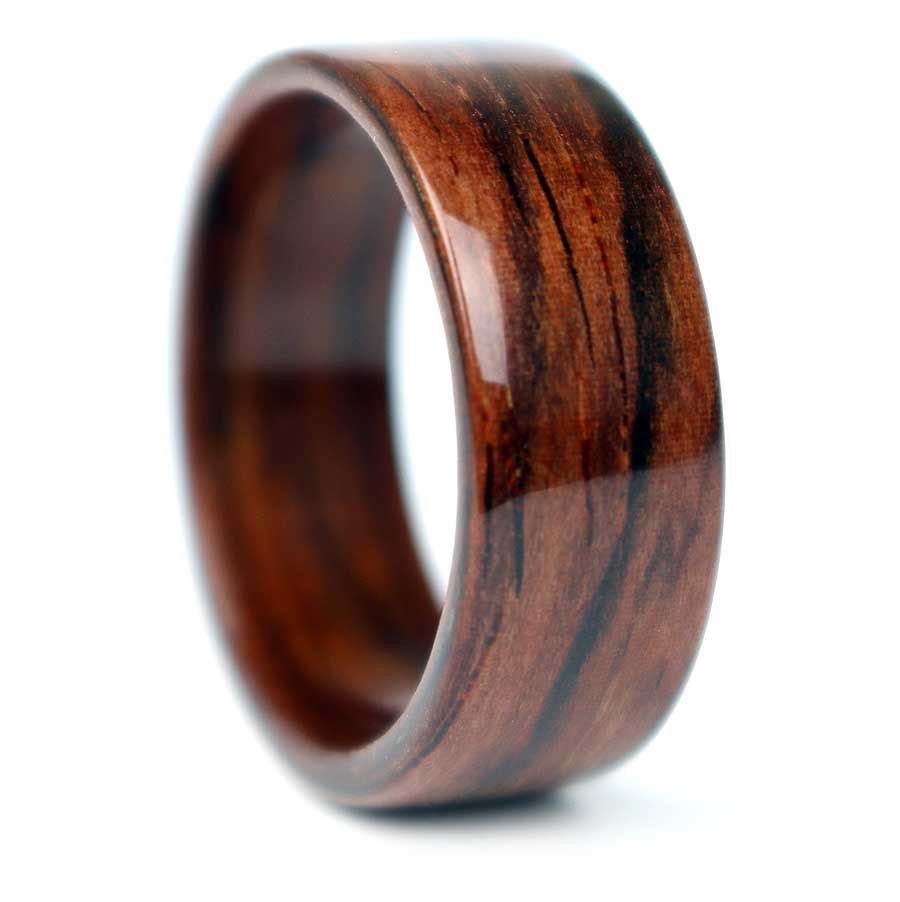 Wooden Wedding Ring
 Salvaged Rosewood Ring Wedding