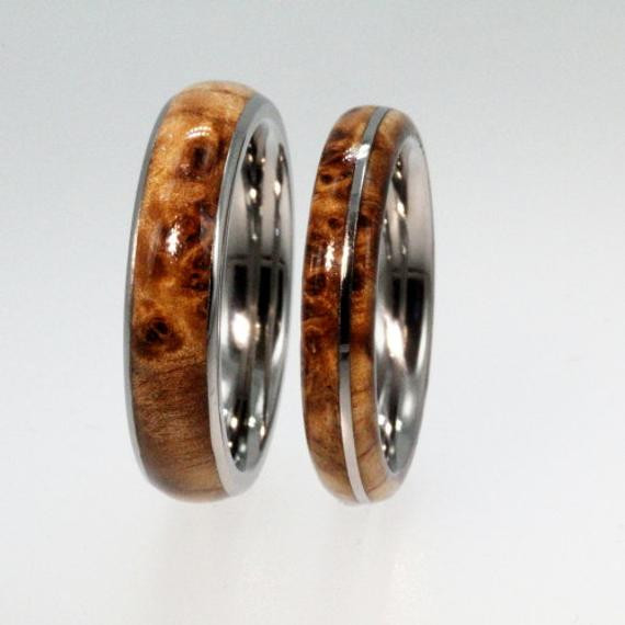Wooden Wedding Ring Sets
 Wooden Wedding Bands Wood Wedding Ring Set Black by