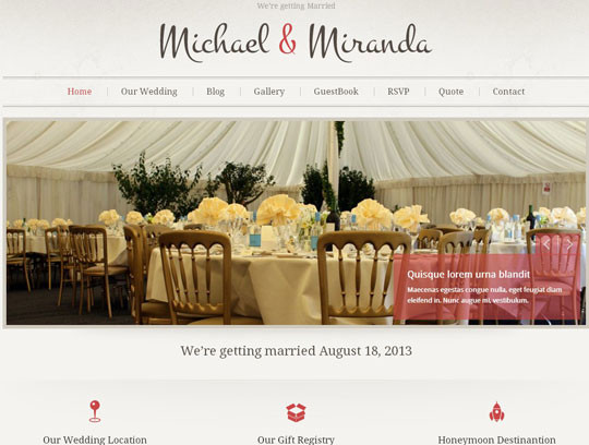 Wordpress Wedding Theme
 Best Wedding WordPress Themes To Your Memories or