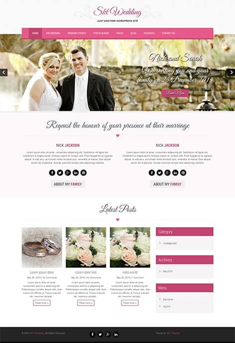 Wordpress Wedding Theme
 Gorgeous Free Wedding WordPress Theme for Wedding Couples