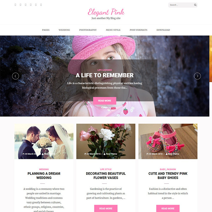 Wordpress Wedding Theme
 20 Elegant and Chic Best Free Wedding WordPress Themes For