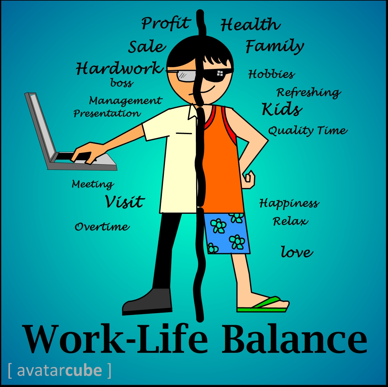 Work Life Quote
 Is extending your working time means your hardworking If