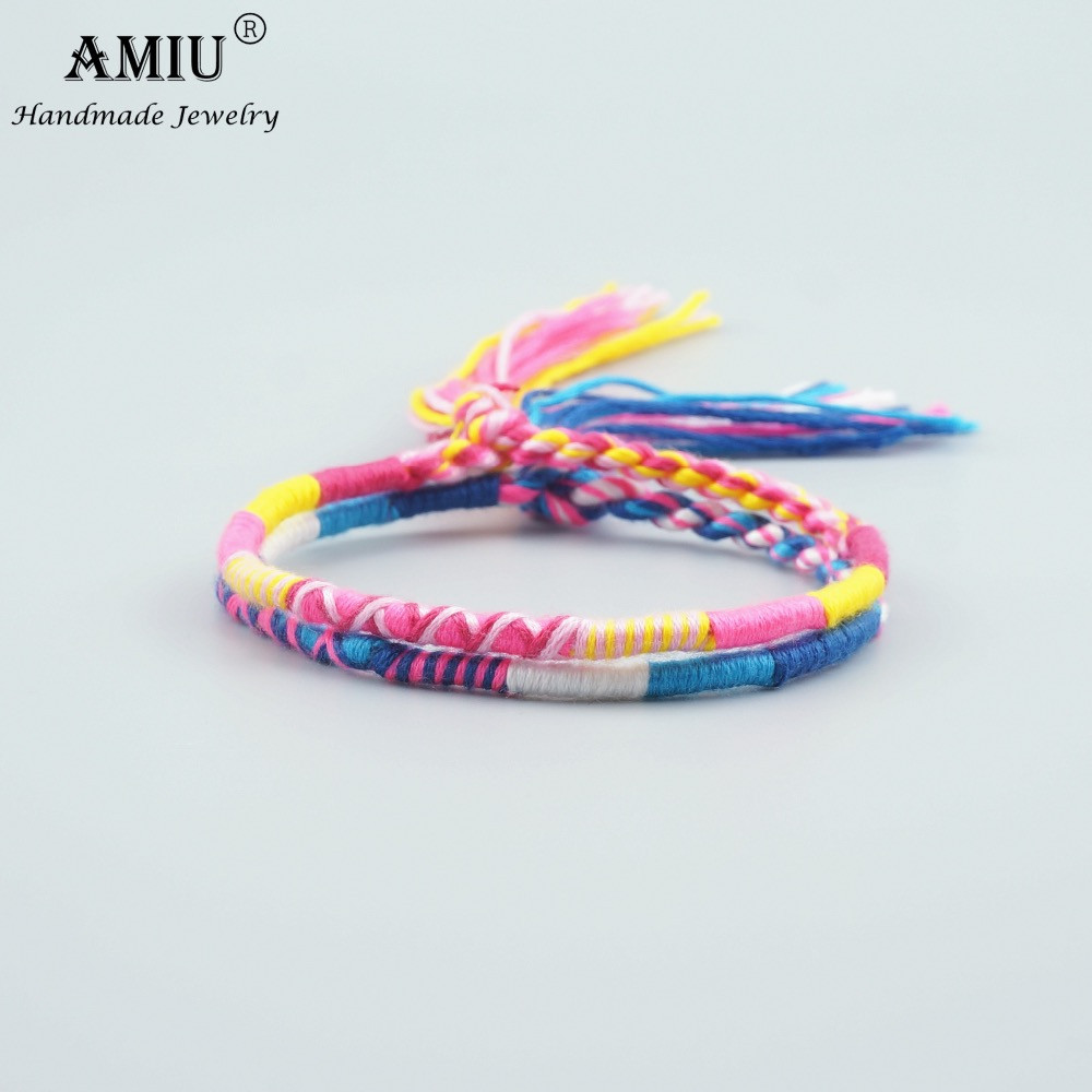 Woven Anklet
 AMIU Jewelry Cotton Friendship Bracelets Anklet Bracelets