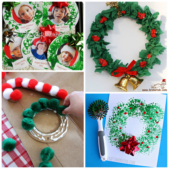 Wreath Craft For Kids
 Christmas Wreath Craft Ideas for Kids Crafty Morning