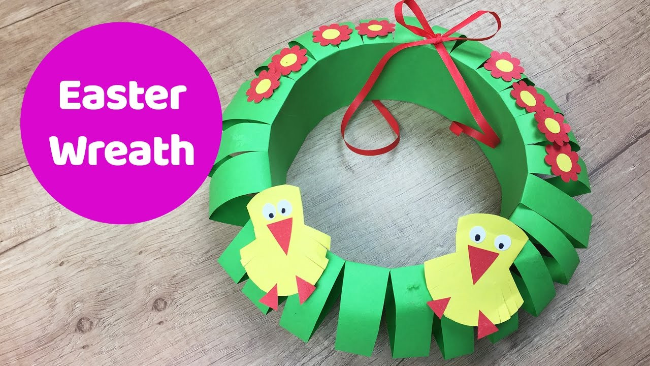 Wreath Craft For Kids
 Easter paper wreath easy craft for kids