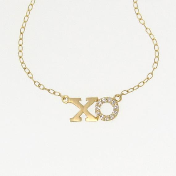 Xo Necklace Gold
 XO Necklace Lea Michele 14K Gold Necklace Hugs by