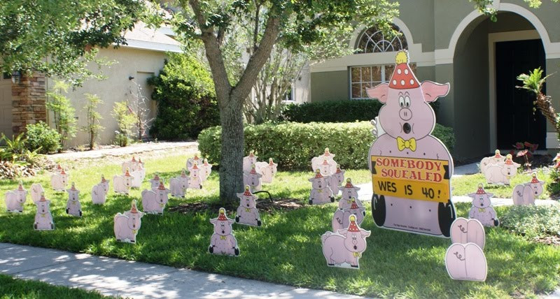 Yard Decorations For Birthdays
 BIRTHDAY YARD FLOCKING & DECORATIONS TAMPA FL CALL
