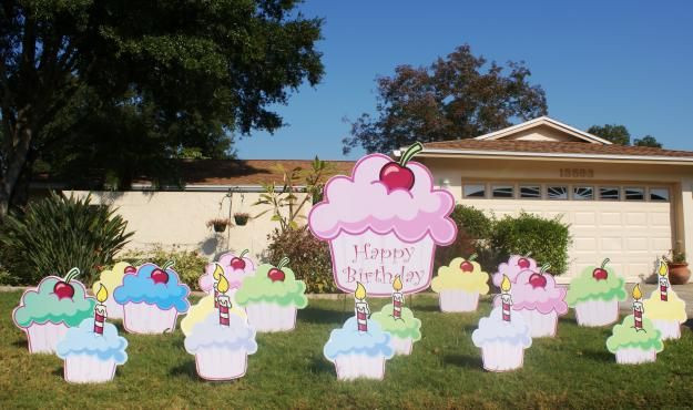 Yard Decorations For Birthdays
 23 best images about Lawn Event Signs on Pinterest