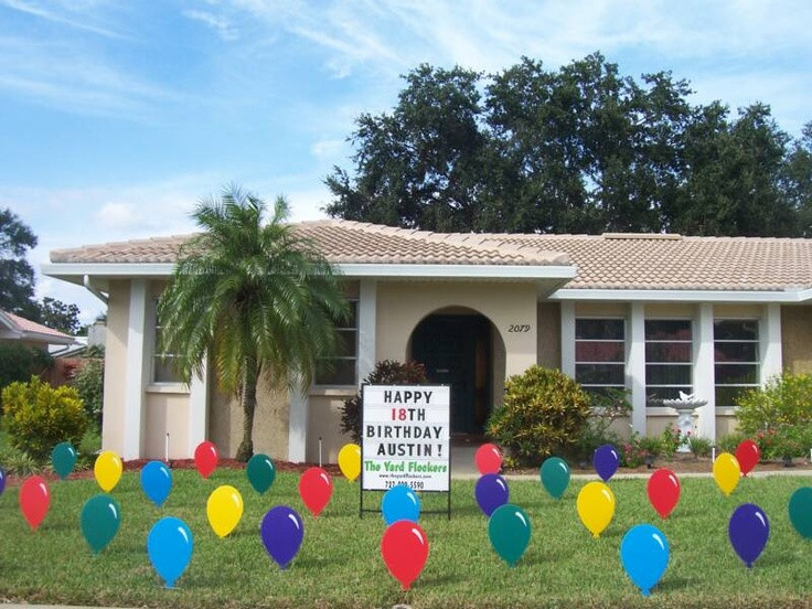 Yard Decorations For Birthdays
 23 best images about Lawn Event Signs on Pinterest