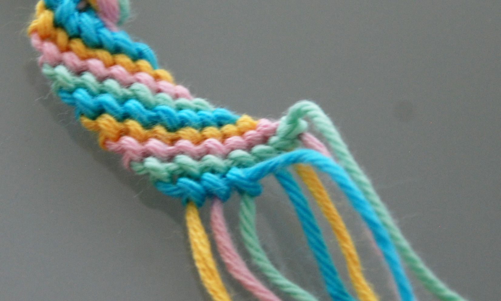 Yarn Anklet
 Tutorial on how to make your own friendship bracelet using