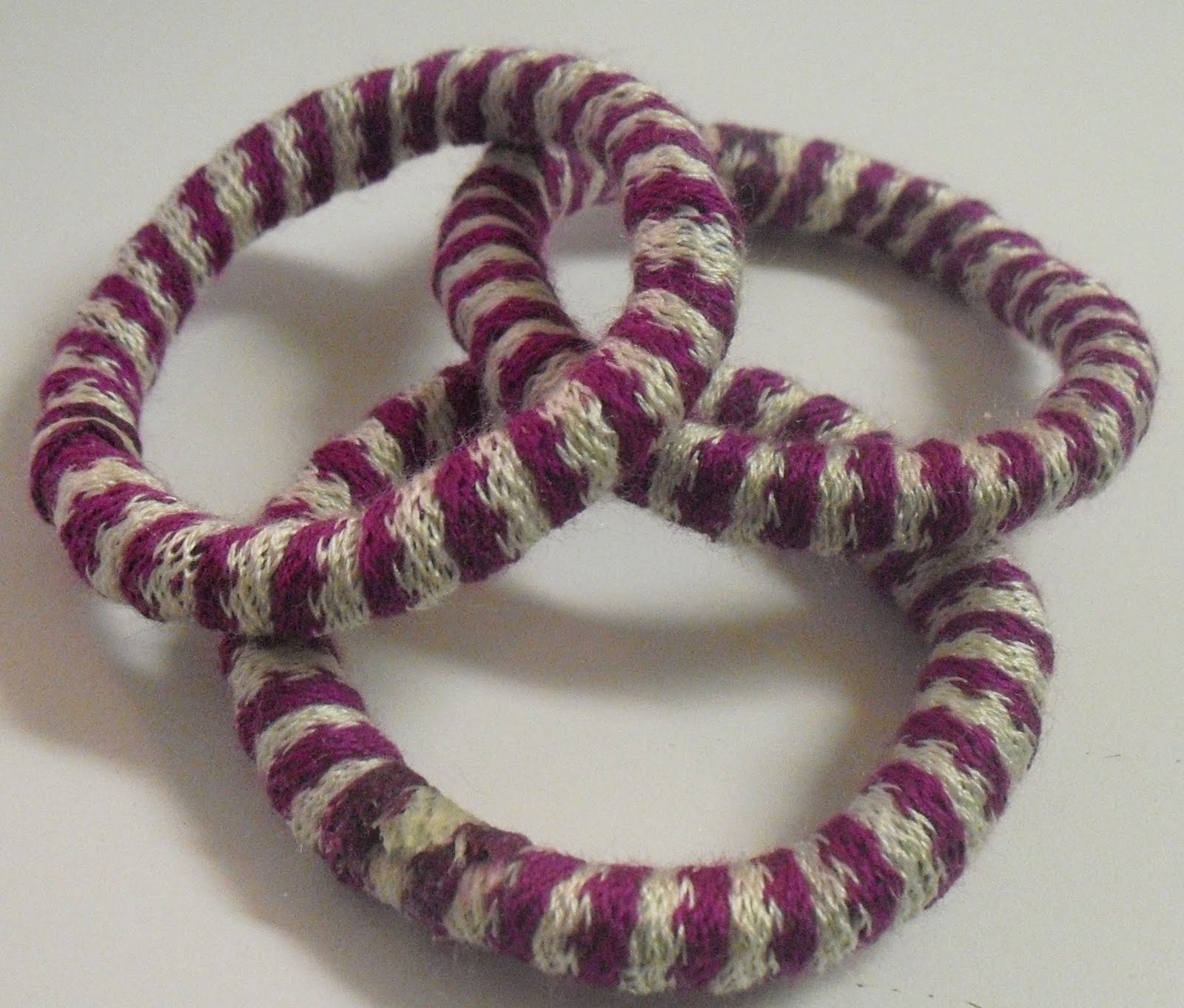 Yarn Anklet
 You Made That Yarn or Fabric Wrapped Clothesline Rope
