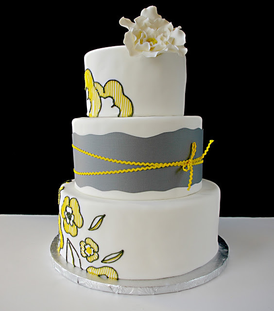 Yellow And Gray Wedding Cakes
 These Peas are Hollow January 2012