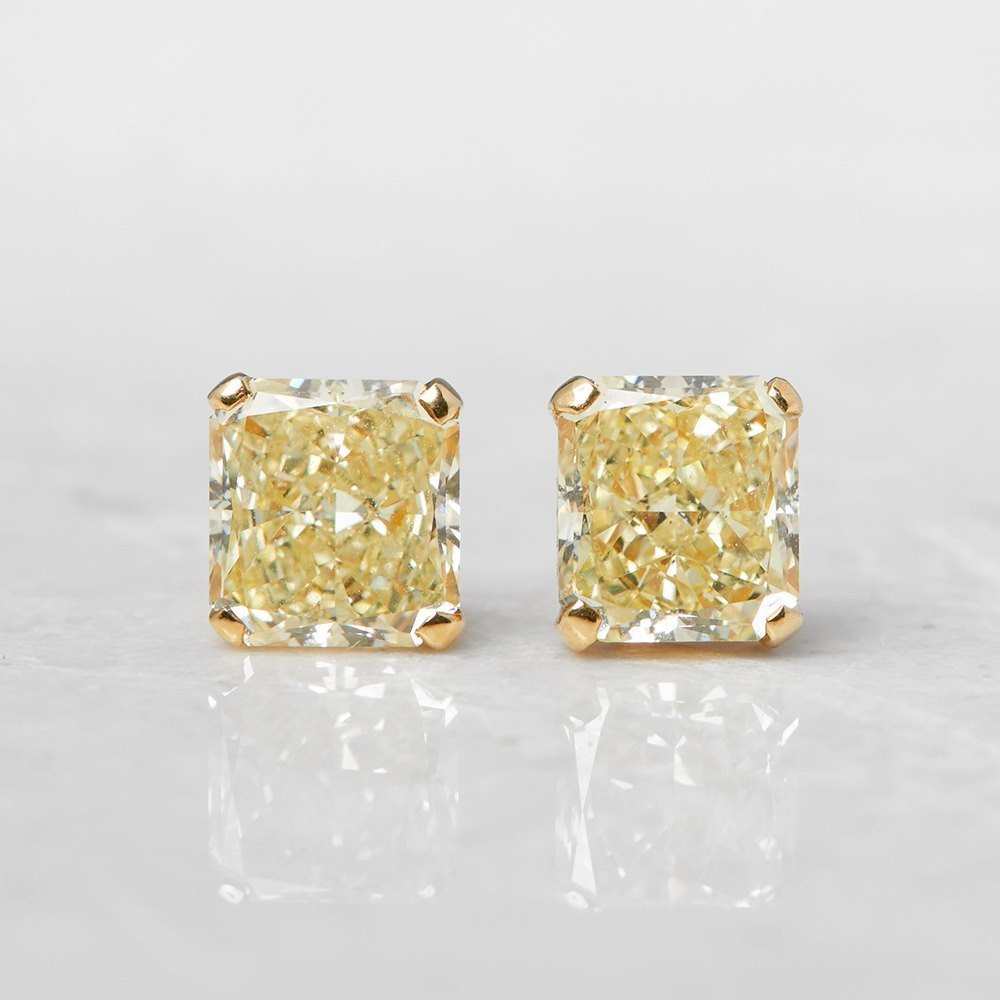 Yellow Diamond Earrings
 Graff Diamonds 18k Yellow Gold 2 66ct Yellow Diamond Stud