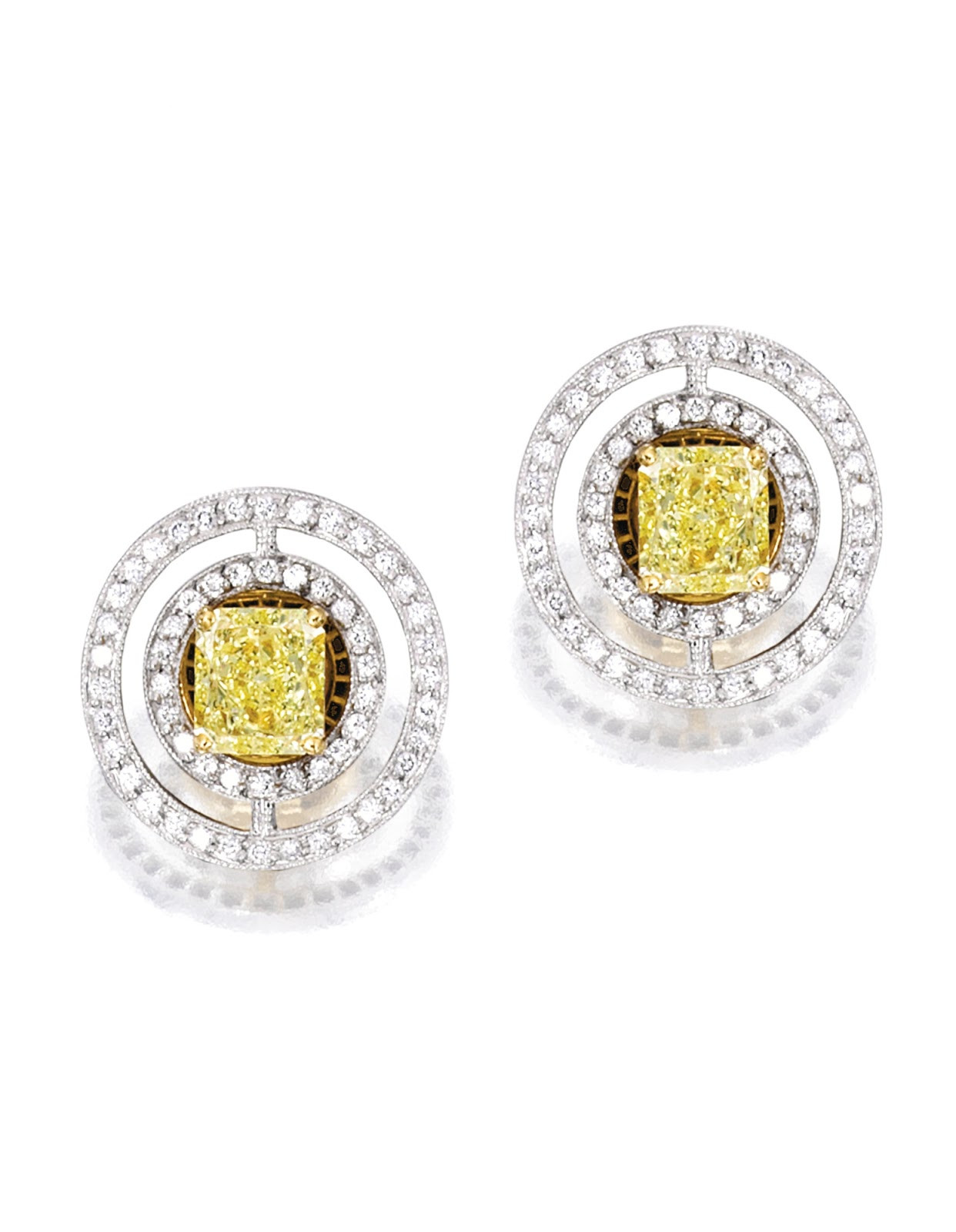 Yellow Diamond Earrings
 Marie Poutine s Jewels & Royals Boucles d Oreilles Jaunes