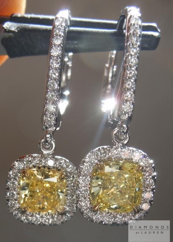 Yellow Diamond Earrings
 Yellow Diamonds Diamond Dangle Earrings