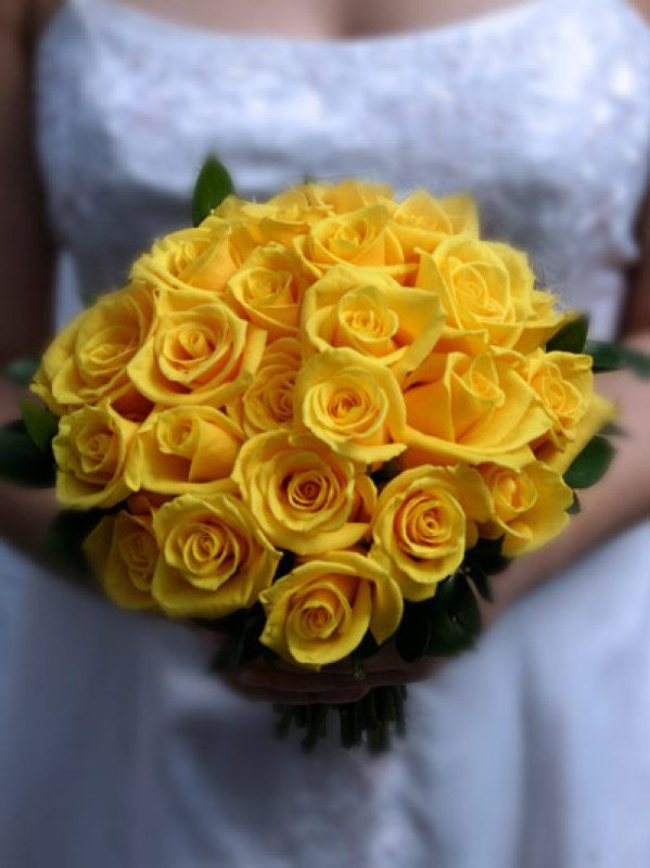 Yellow Flowers For Wedding
 Yellow Rose Bridal Bouquet