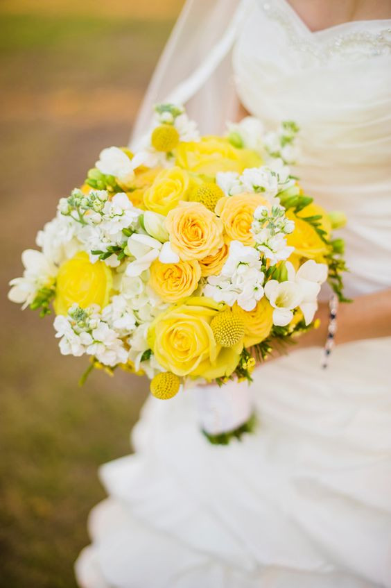 Yellow Flowers For Wedding
 Wedding Wednesday Yellow Bouquets
