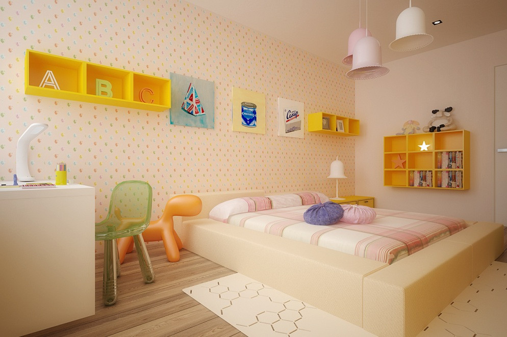 Yellow Kids Room
 Colorful Kids Rooms