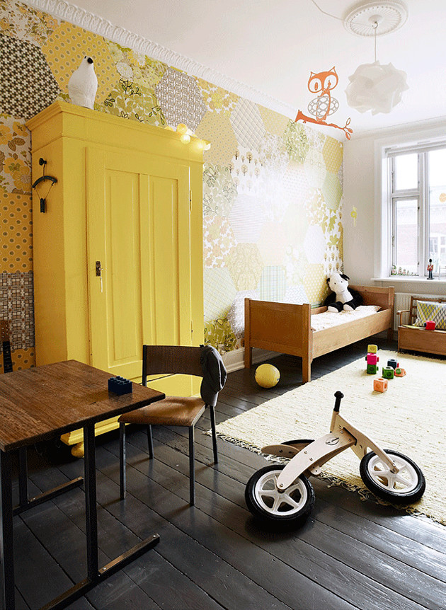 Yellow Kids Room
 Yellow in kids rooms