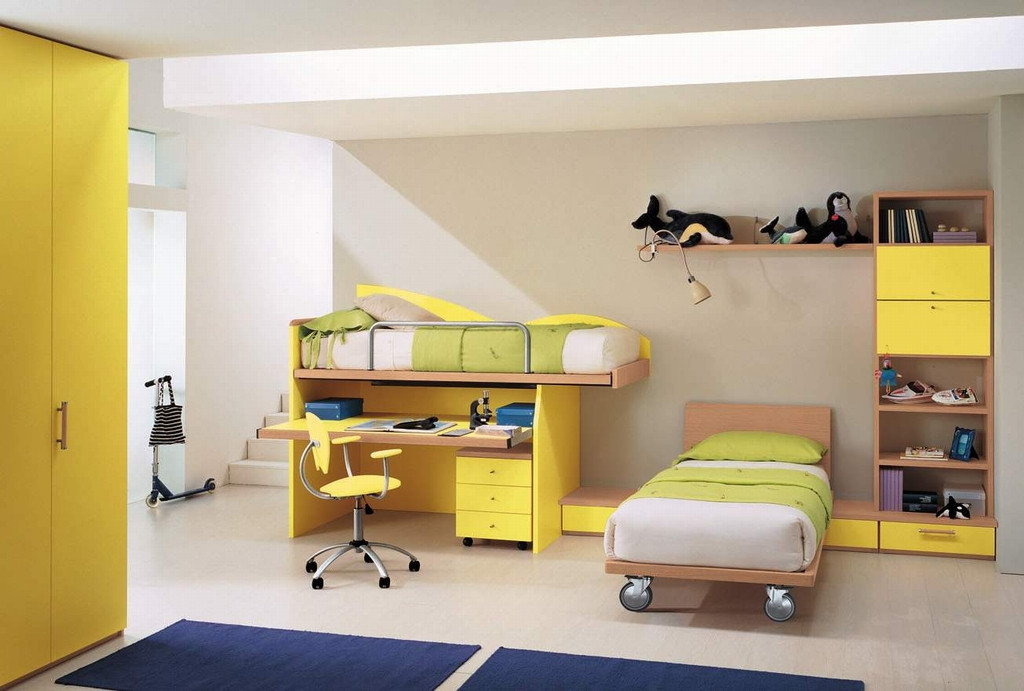 Yellow Kids Room
 Yellow kids room design