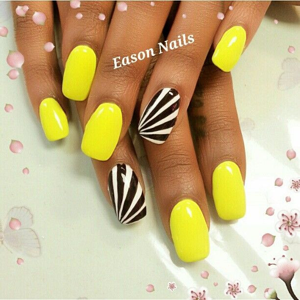 Yellow Nail Ideas
 Amazing Yellow Manicure Ideas fashionsy