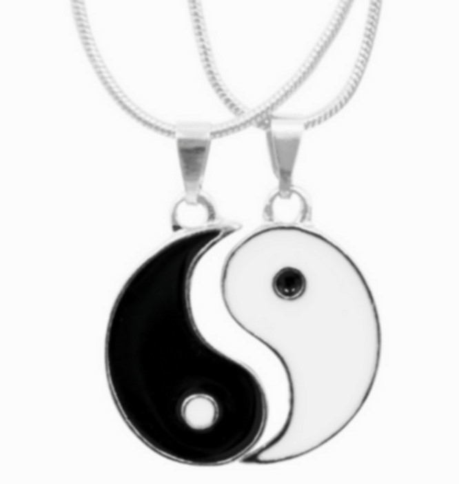 Yin Yang Necklace For Couples
 Factory direct sale 1 couple free shipping Handmade Enemal