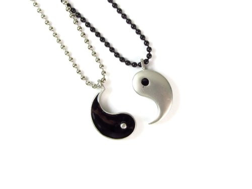 Yin Yang Necklace For Couples
 yin and yang couple necklace