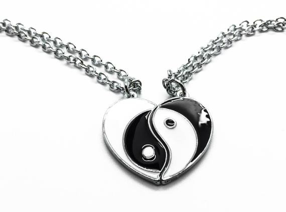 Yin Yang Necklace For Couples
 Yin yang necklace set yin yang necklace bff necklace set