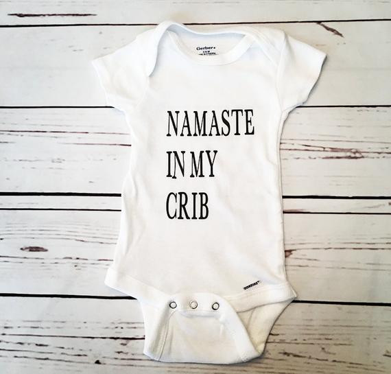 Yoga Baby Gifts
 Namaste Baby Boy esie Baby Shower Gift Baby Girl esie