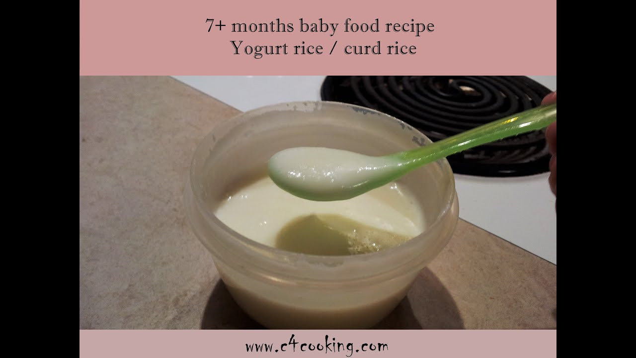 Yogurt Recipes For Baby
 YOGURT RICE Curd Rice 7 months BABY FOOD RECIPE 5
