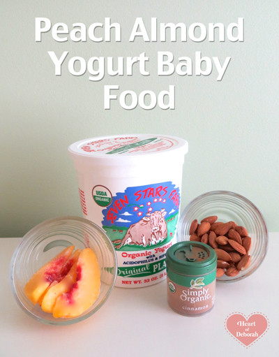 Yogurt Recipes For Baby
 Peach Almond Yogurt Baby Food Recipe Heart of Deborah