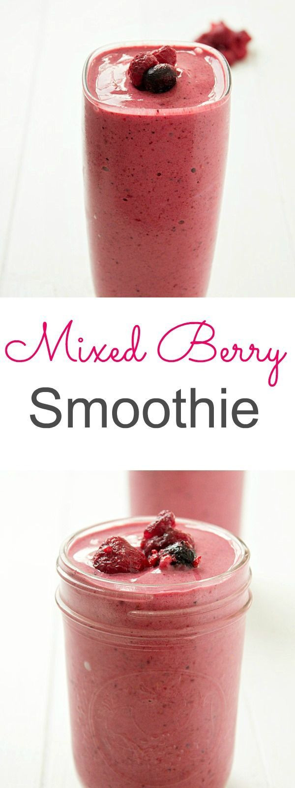Yogurt Smoothie Recipes With Frozen Fruit
 Mixed Berry Smoothie Recipe