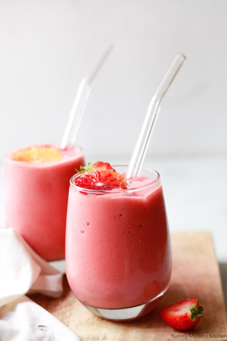 Yogurt Smoothie Recipes With Frozen Fruit
 Strawberry Banana Smoothie Recipe