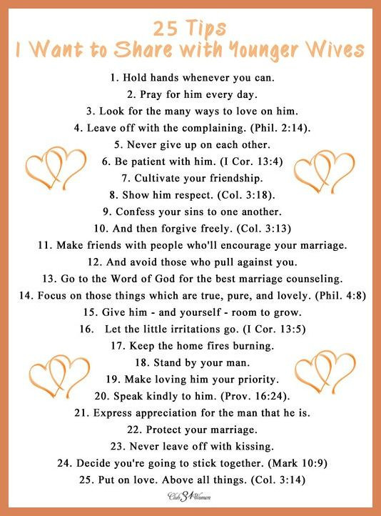 Young Marriage Quotes
 25 Tips I Want to With Younger Wives